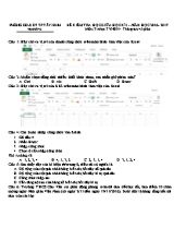 Đề kiểm tra giữa học kì I Tin học 7 - Năm học 2016-2017 - Phòng GD & ĐT Tây Ninh